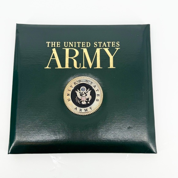 K&Company Other - K&Company United States Army Scrapbook Green Padded Cover with Metal Seal Patch